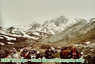  alps 1983 The Alps - Mont Blanc Motorcycle rally