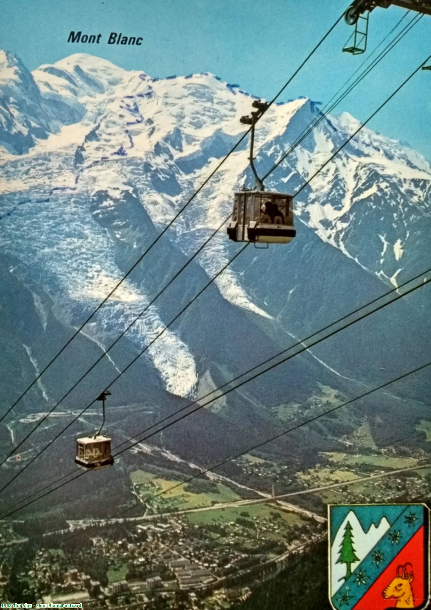 1983 The Alps - Mont Blanc Postcard