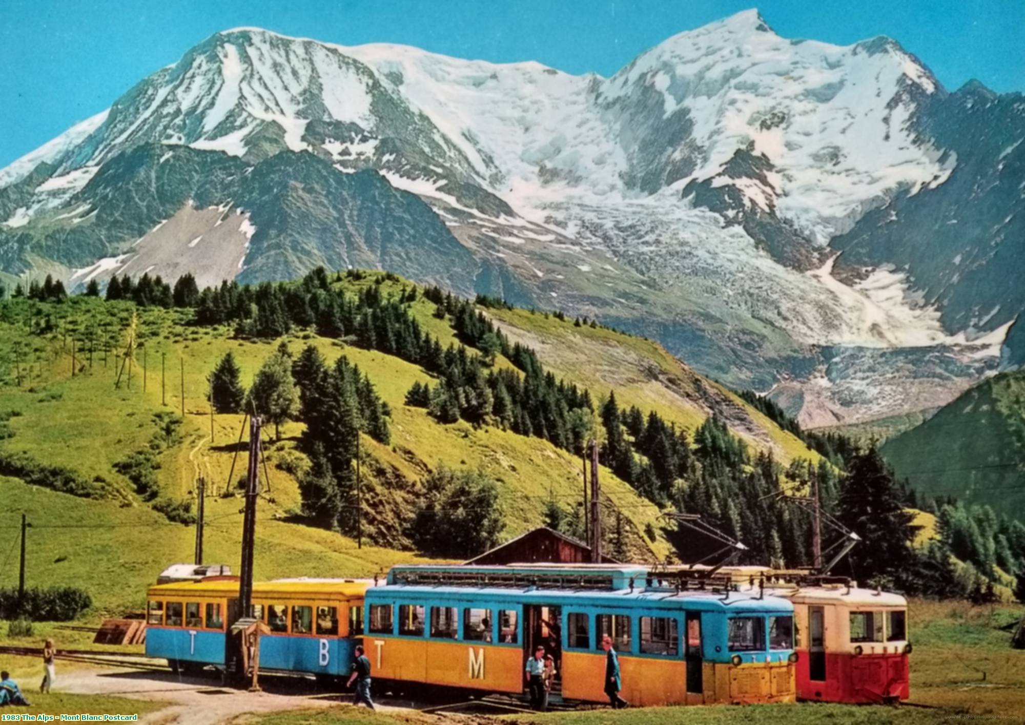 1983 The Alps - Mont Blanc Postcard