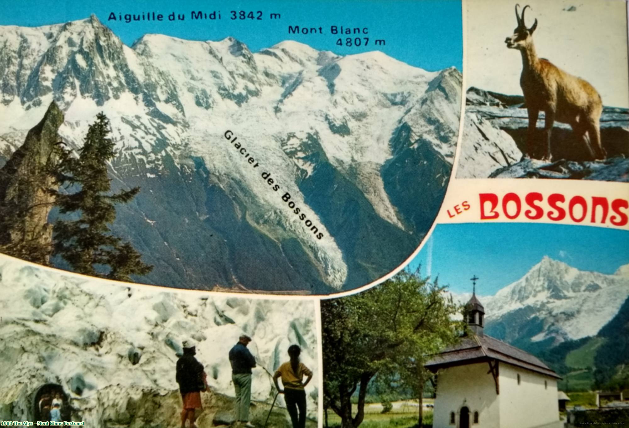 1983 The Alps - Mont Blanc Postcard