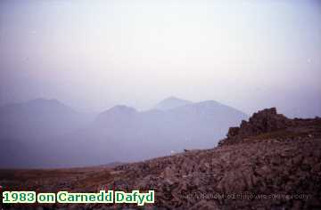  car 1983 on Carnedd Dafyd