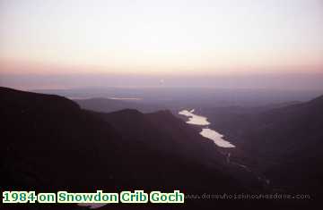  snow 1984 on Snowdon Crib Goch