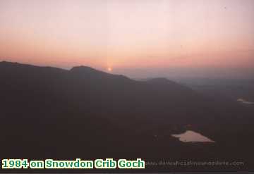  snow 1984 on Snowdon Crib Goch