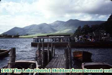  lake 1985 The Lake District Skiddaw from Derwent water