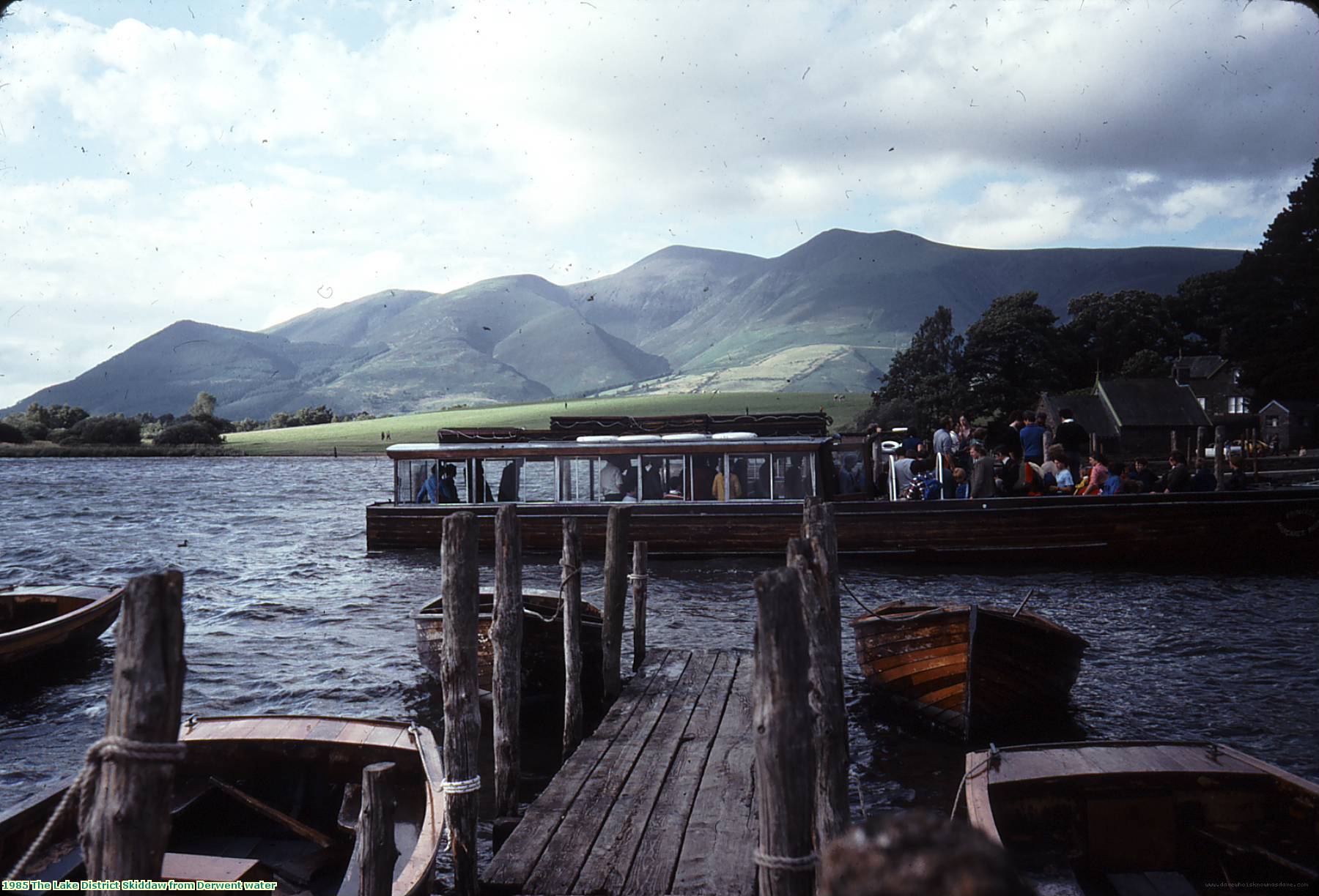 1985 The Lake District Skiddaw from Derwent water