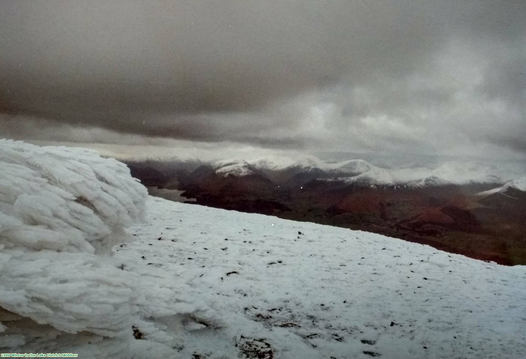 1988 Winter in the Lake District Skiddaw