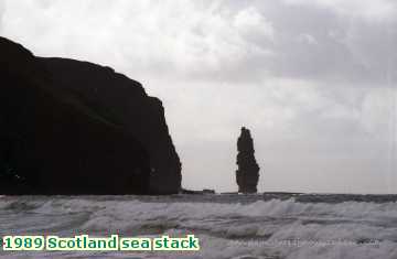  scot 1989 Scotland sea stack