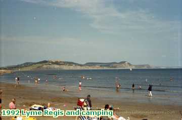  lyme 1992 Lyme Regis and camping