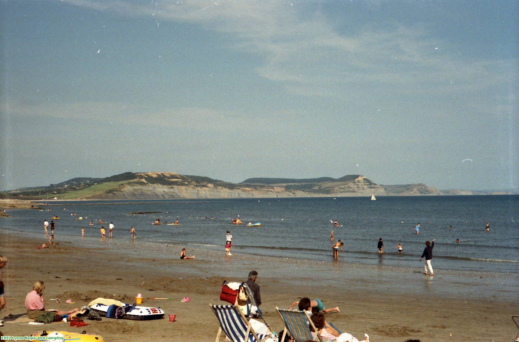 1992 Lyme Regis and camping