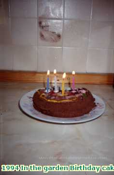  home 1994 In the garden Birthday cake