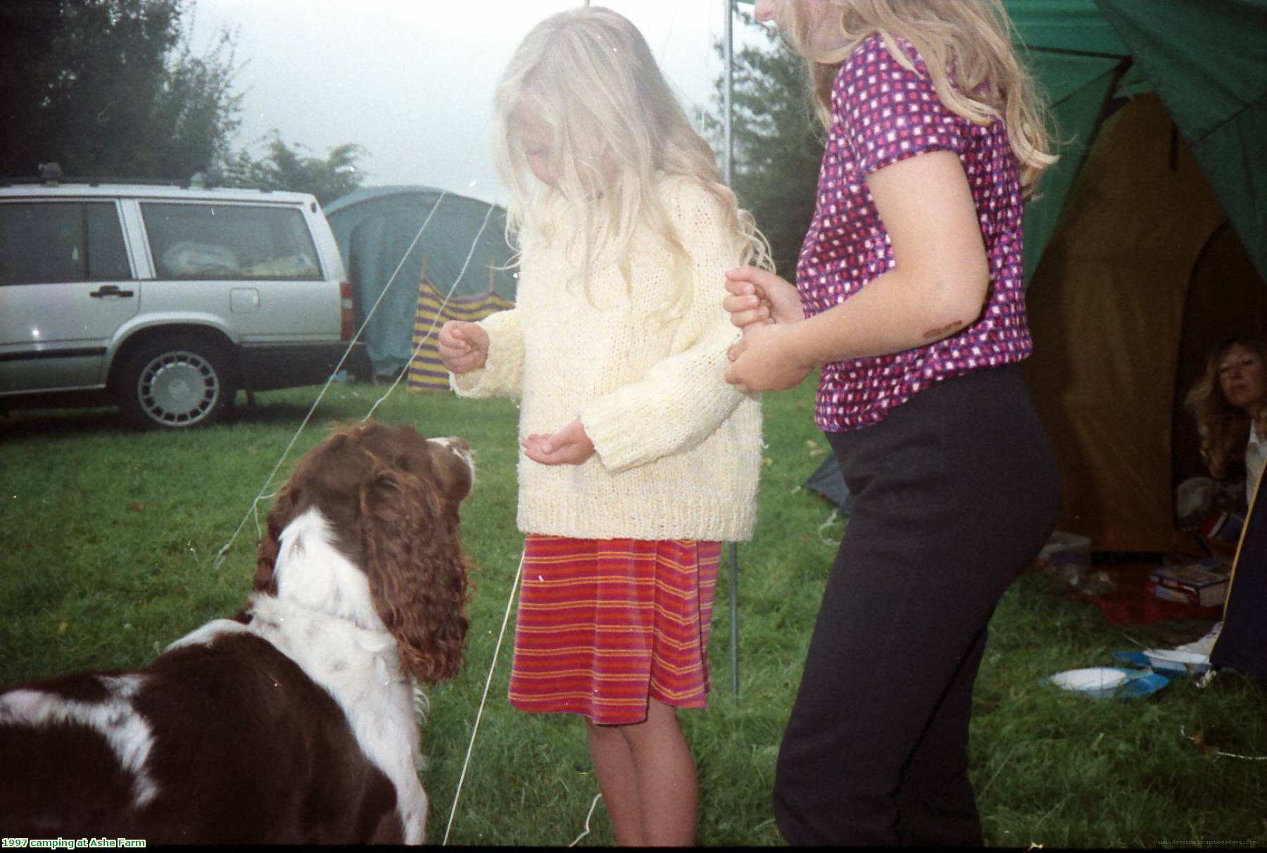 1997 camping at Ashe Farm