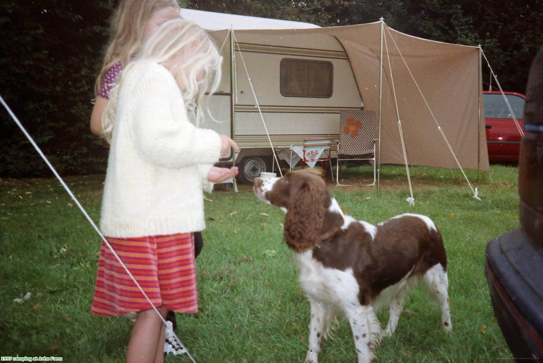 1997 camping at Ashe Farm