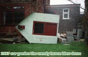  gard 1997 our garden the wendy house blew down