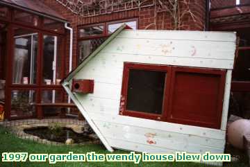  gard 1997 our garden the wendy house blew down