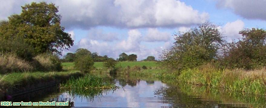 2001 our boat on Rushall canal