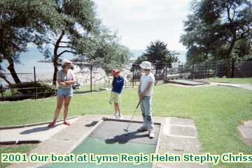  lyme 2001 Our boat at Lyme Regis