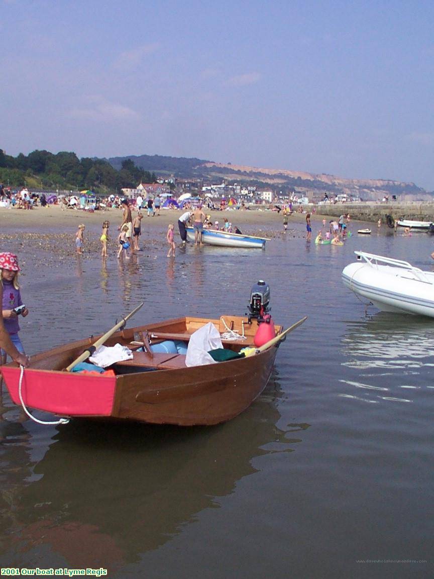 2001 Our boat at Lyme Regis