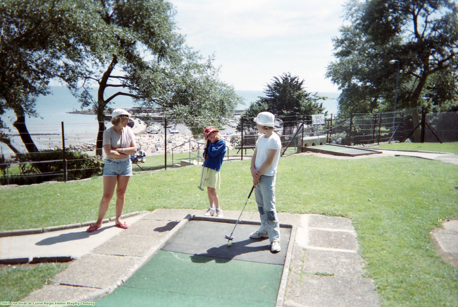 2001 Our boat at Lyme Regis Helen Stephy Chrissy