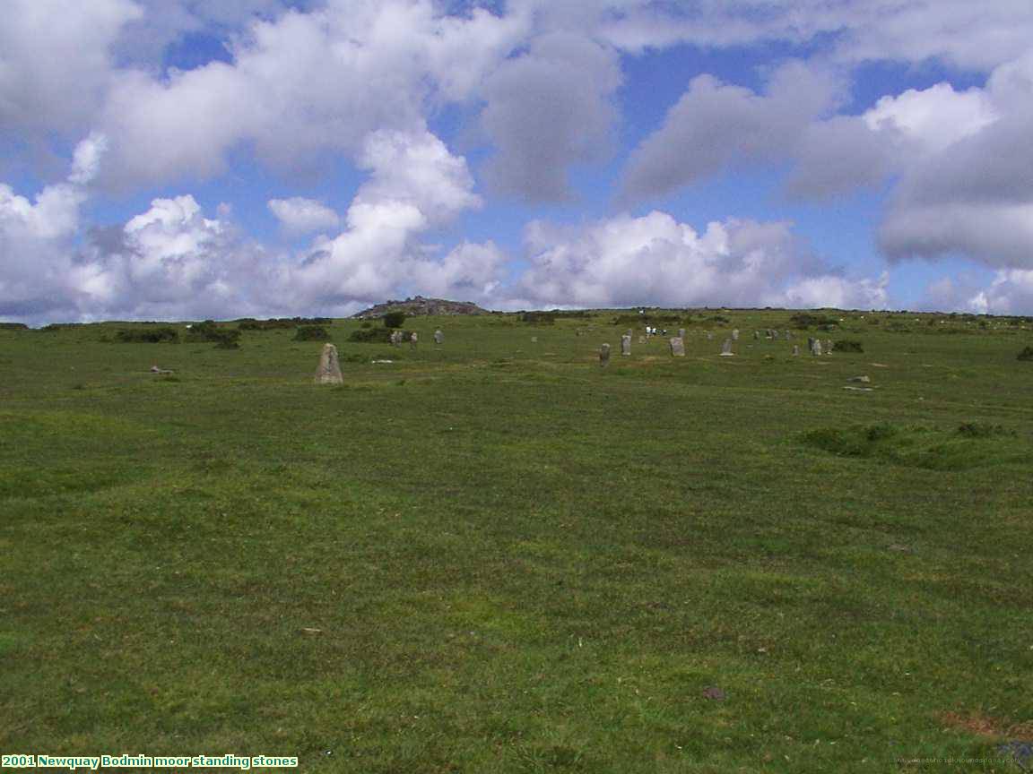 2001 Newquay Bodmin moor standing stones