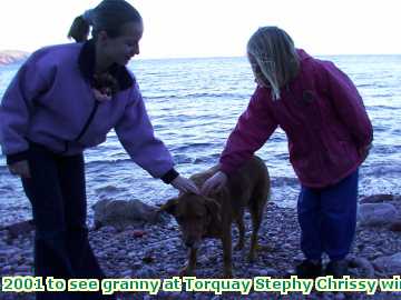  torq 2001 to see granny at Torquay winter time