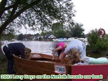  broads 2002 Lazy Days on the Norfolk broads our boat