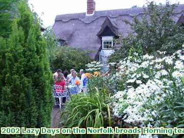  broads 2002 Lazy Days on the Norfolk broads Horning tea rooms