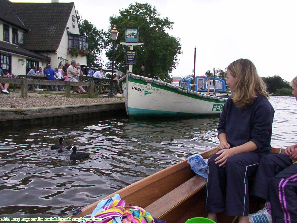 2002 Lazy Days on the Norfolk broads Stephy our boat