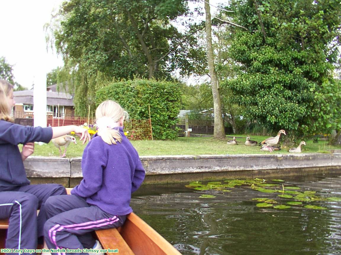 2002 Lazy Days on the Norfolk broads Chrissy our boat