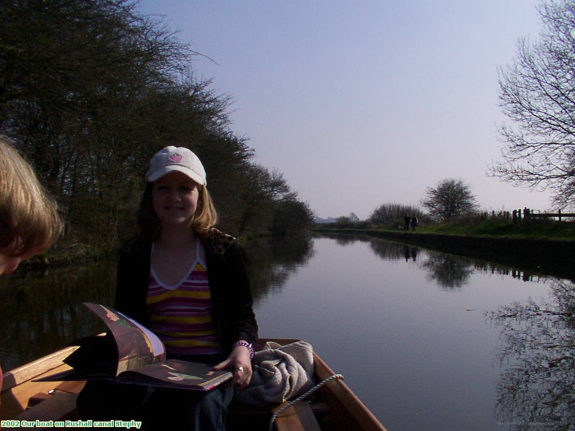 2002 Our boat on Rushall canal Stephy