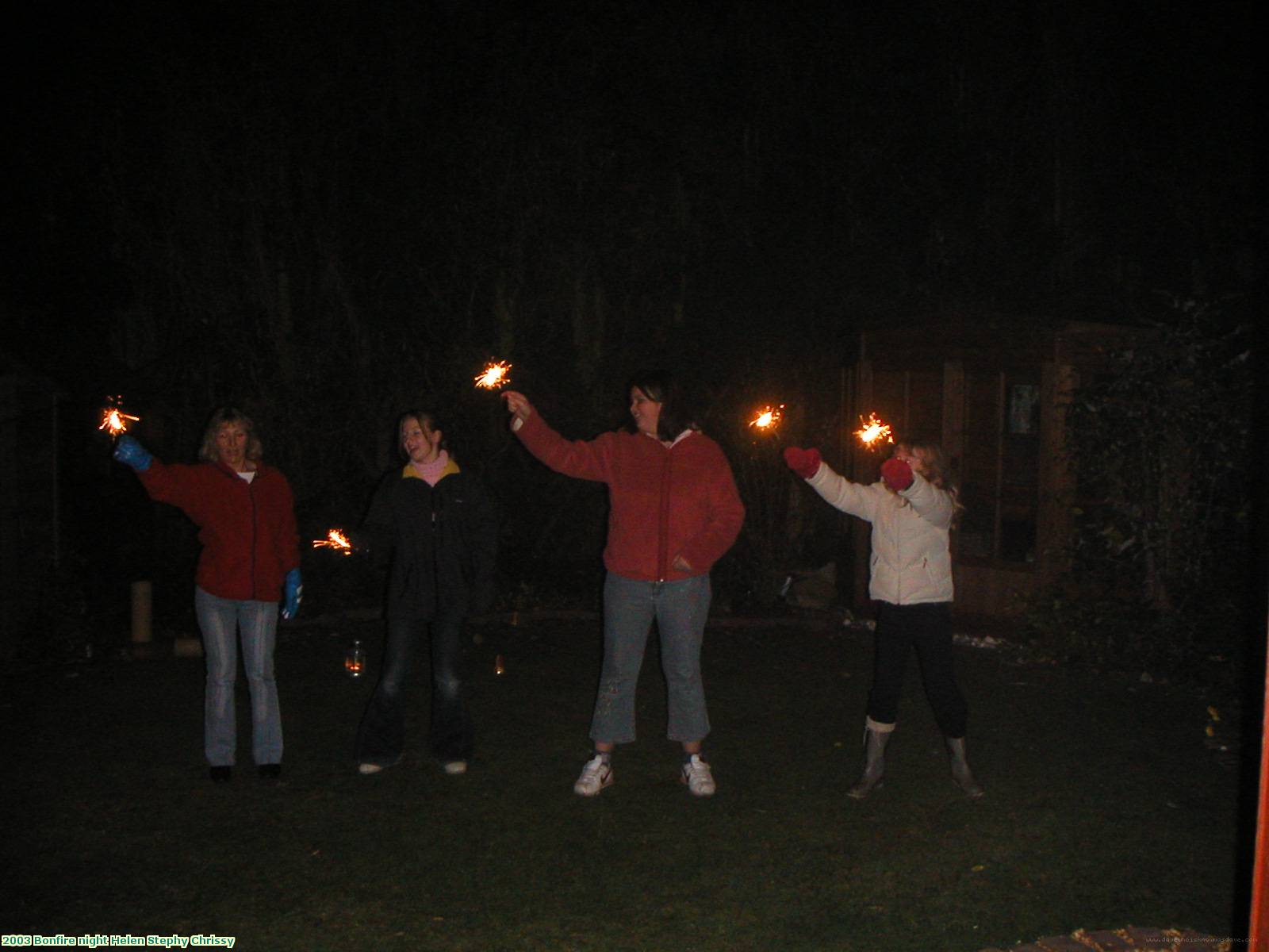 2003 Bonfire night Helen Stephy Chrissy