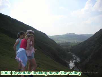  dovedale 2003 Dovedale looking down the valley