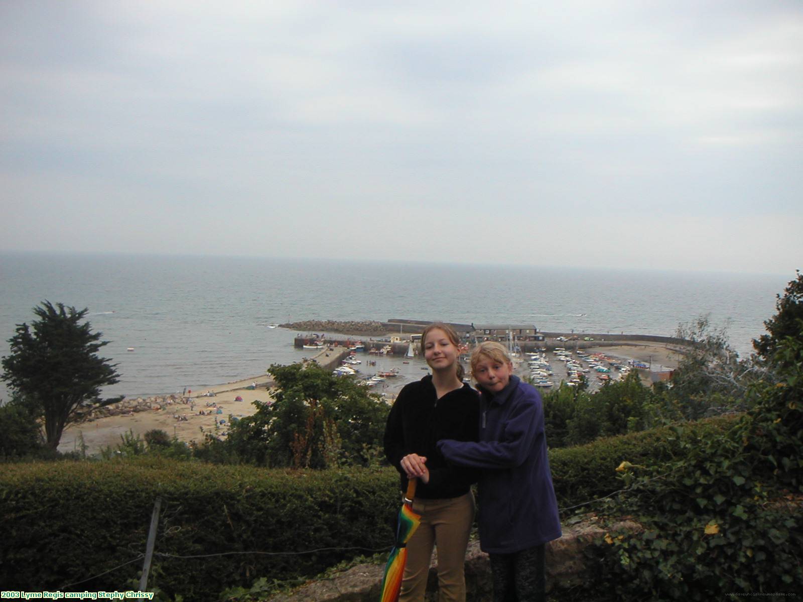 2003 Lyme Regis camping Stephy Chrissy