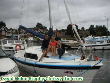  sailing David Helen Stephy Chrissy the crew