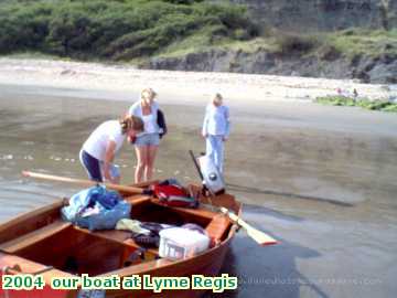  mouse 2004  our boat at Lyme Regis