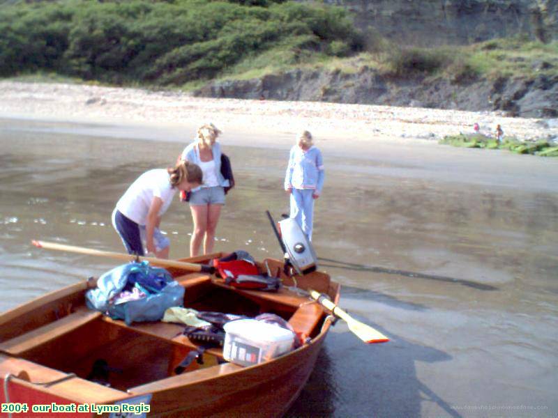 2004  our boat at Lyme Regis