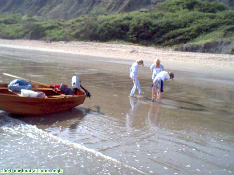 2004  our boat at Lyme Regis