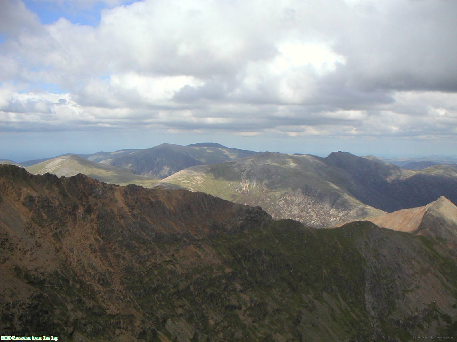 2004 Snowdon from the top