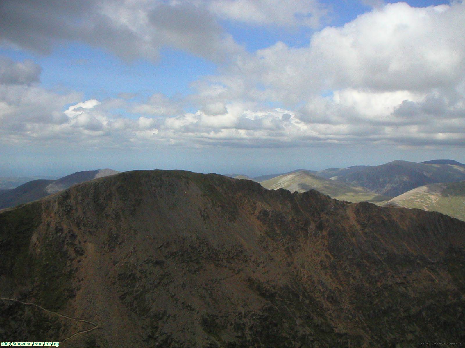 2004 Snowdon from the top