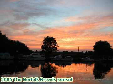  broads 2005 The Norfolk Broads sunset