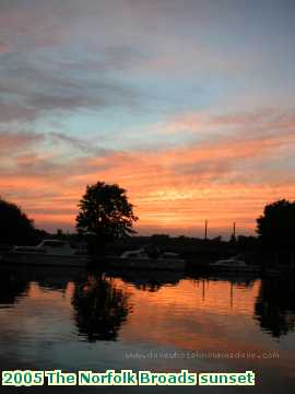  broads 2005 The Norfolk Broads sunset