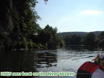  severn 2005 new boat on the River Severn