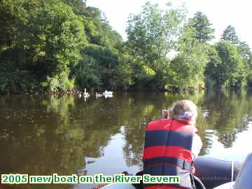  severn 2005 new boat on the River Severn