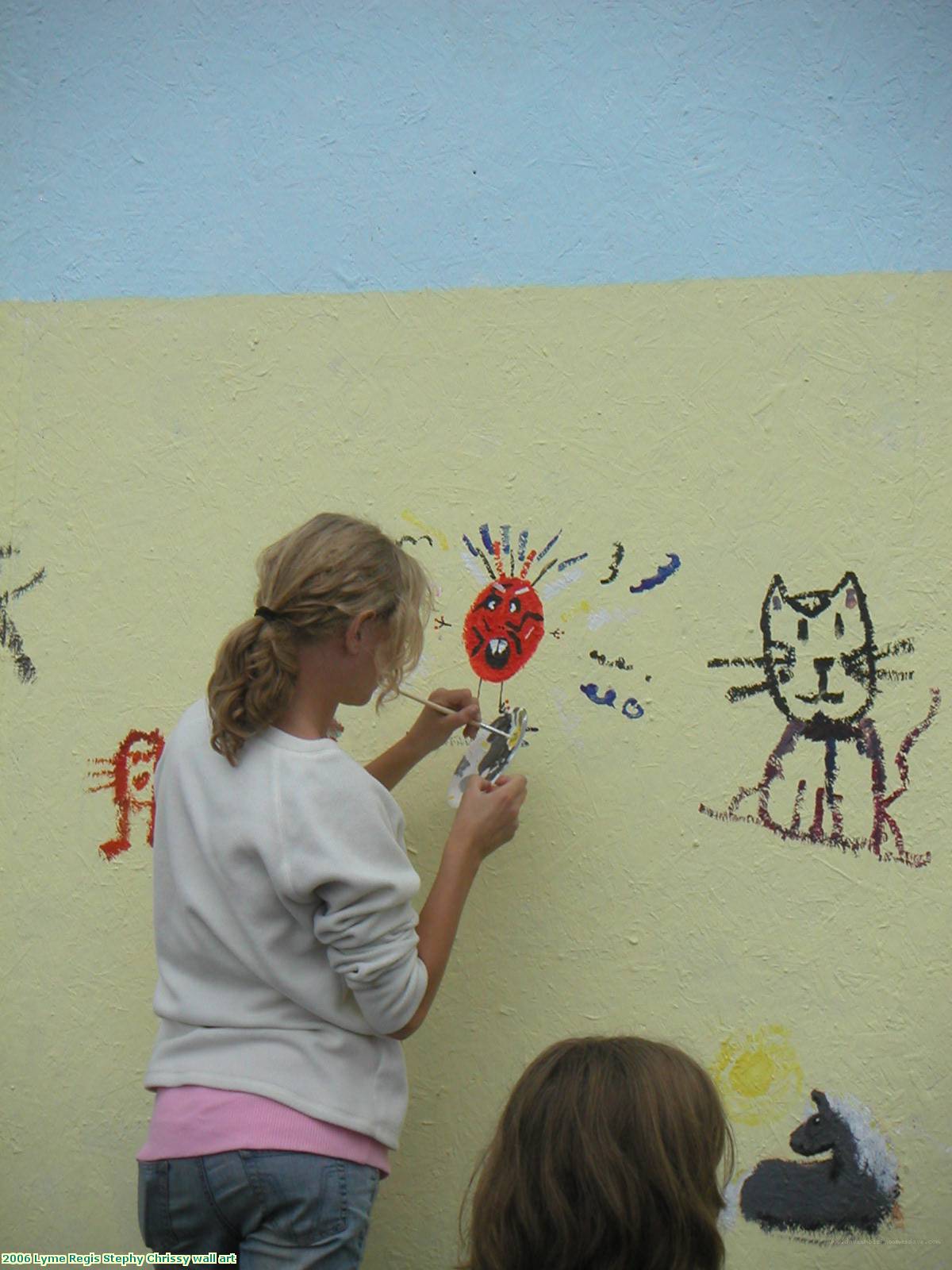 2006 Lyme Regis Stephy Chrissy wall art