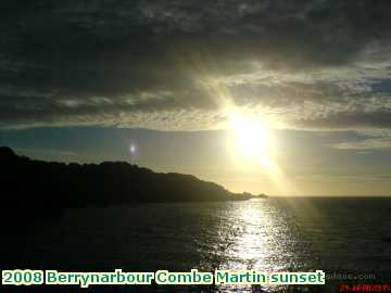  berry 2008 Berrynarbour Combe Martin sunset