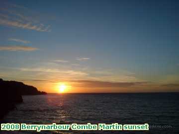  berry 2008 Berrynarbour Combe Martin sunset