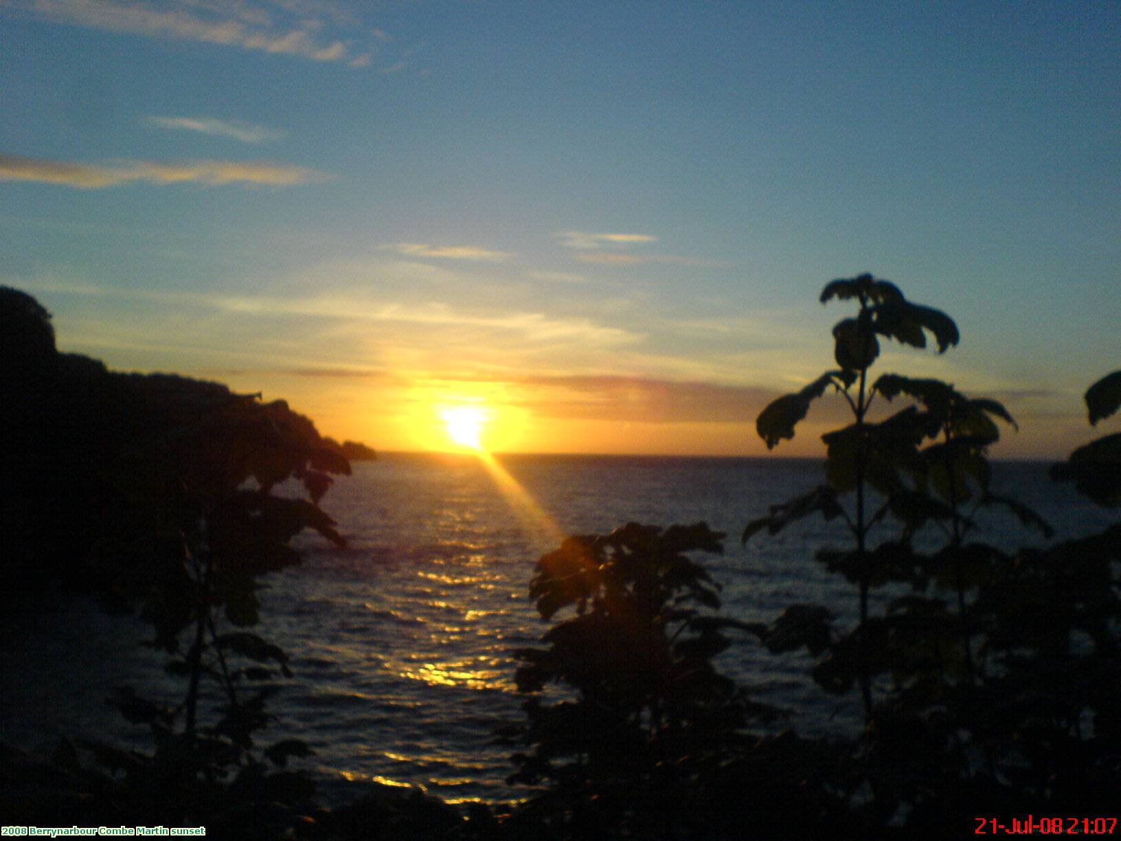 2008 Berrynarbour Combe Martin sunset