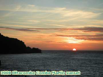  ilf 2008 Ilfracombe Combe Martin sunset