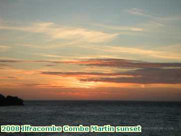  ilf 2008 Ilfracombe Combe Martin sunset