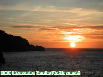  ilf 2008 Ilfracombe Combe Martin sunset