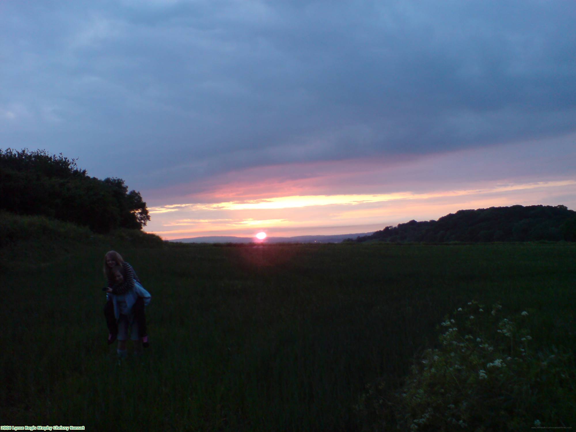 2008 Lyme Regis Stephy Chrissy Sunset